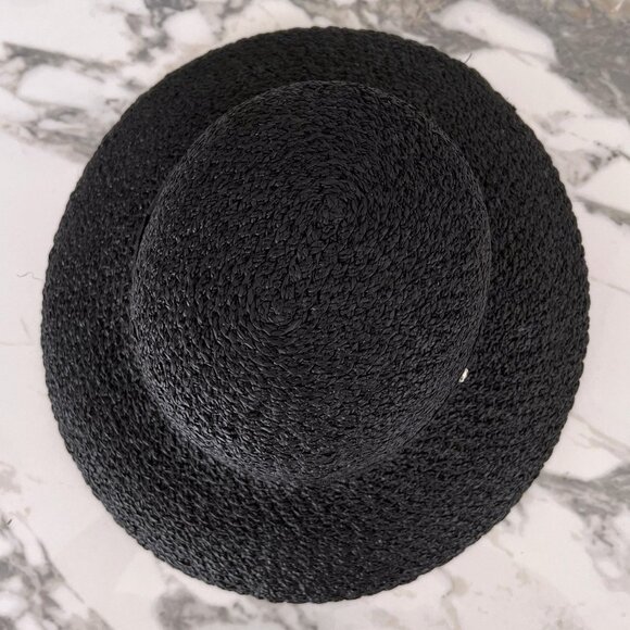 NWT - Helen Kaminski Cascara Raffia Hat - Charcoal main image 3